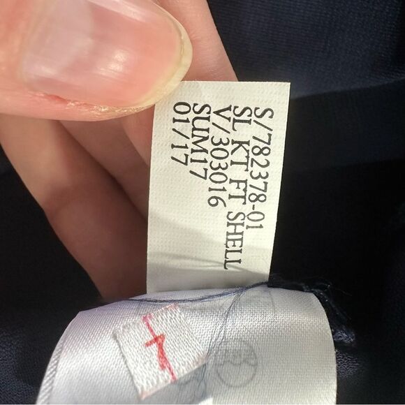 Banana Republic Navy Blue Front Twist Sleeveless Blouse NWT Size Small - Picture 10 of 12